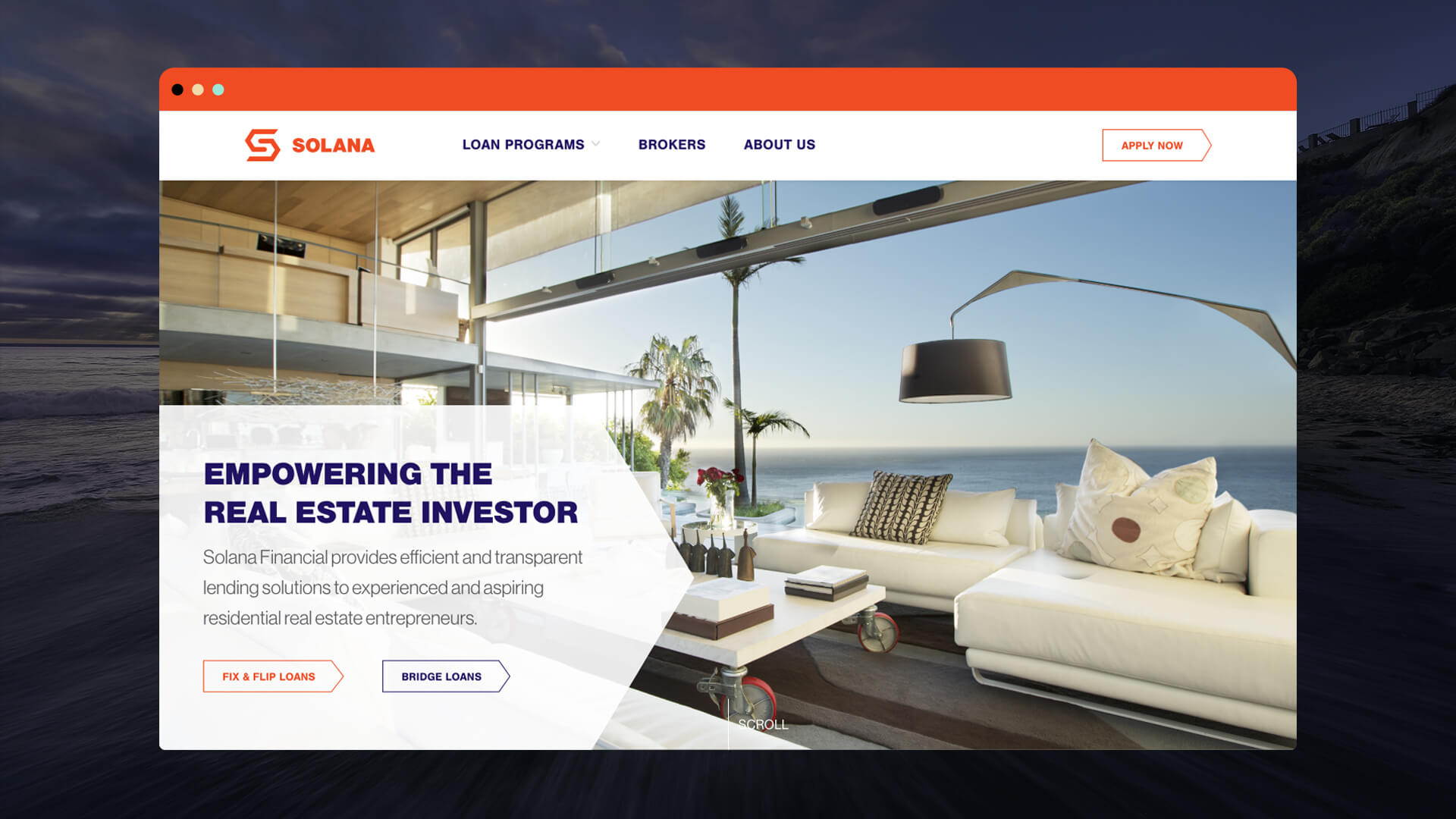 Solana Financial Website Development